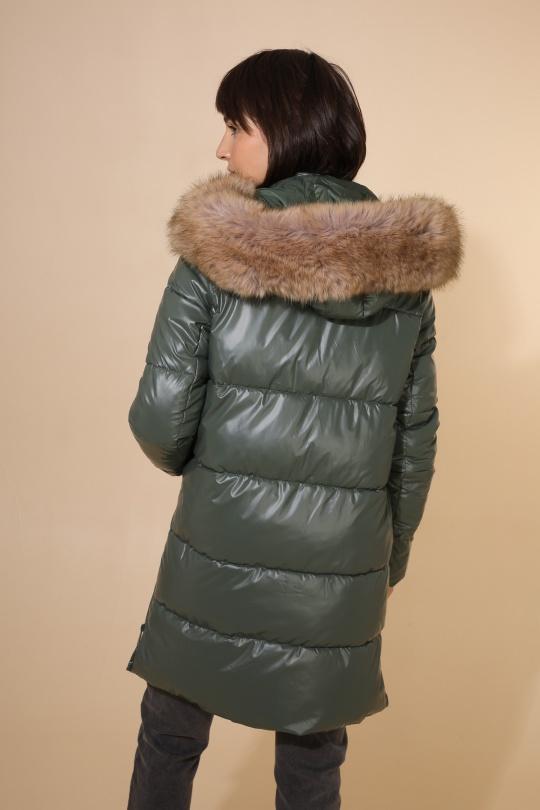Doudounes Femme Vert Attrait Paris AT8332B Efashion Paris