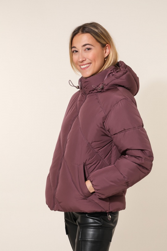 Doudounes Femme Violet Attrait Paris AT8396 Efashion Paris