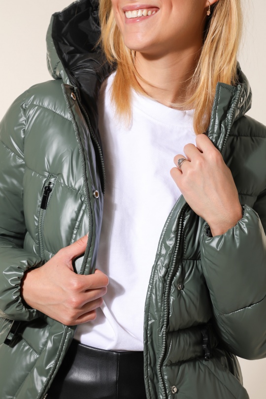 Doudounes Femme Noir Attrait Paris AT8508B Efashion Paris