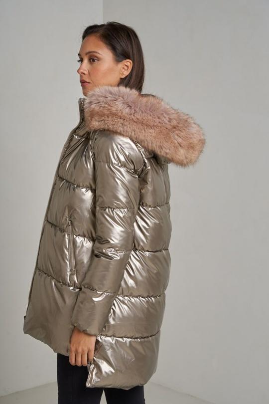 Doudounes Femme Vert Attrait Paris AT8332B Efashion Paris