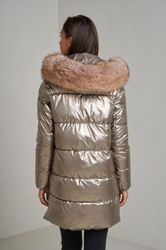 Doudounes Femme Vert Attrait Paris AT8332B Efashion Paris