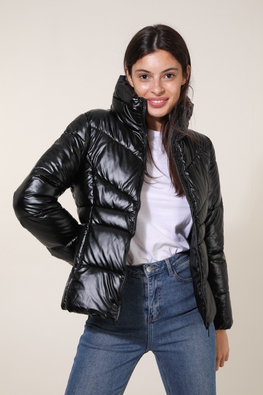 Piumini Donna Black Attrait Paris AT8507B Efashion Paris
