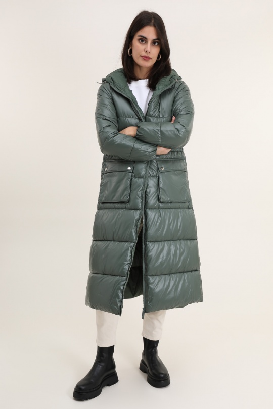 Doudounes Femme Vert Attrait Paris AT8505B Efashion Paris