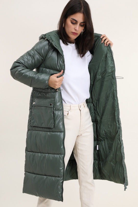 Doudounes Femme Vert Attrait Paris AT8505B Efashion Paris