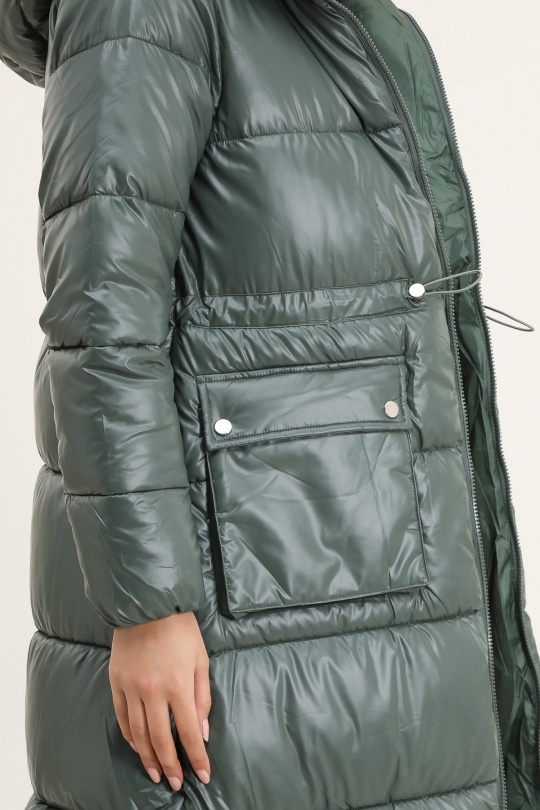 Doudounes Femme Vert Attrait Paris AT8505B Efashion Paris