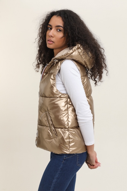 Doudounes Femme Argent Attrait Paris AT8520B Efashion Paris