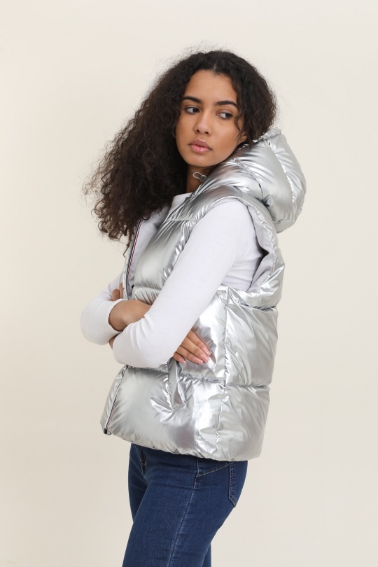 Doudounes Femme Argent Attrait Paris AT8520B Efashion Paris