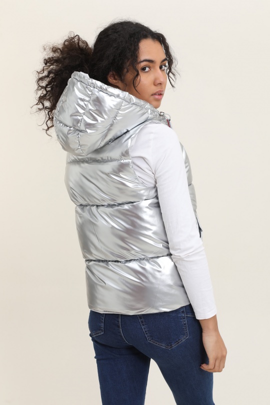 Doudounes Femme Argent Attrait Paris AT8520B Efashion Paris