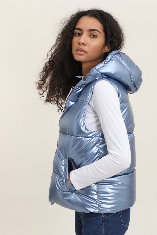 Doudounes Femme Argent Attrait Paris AT8520B Efashion Paris