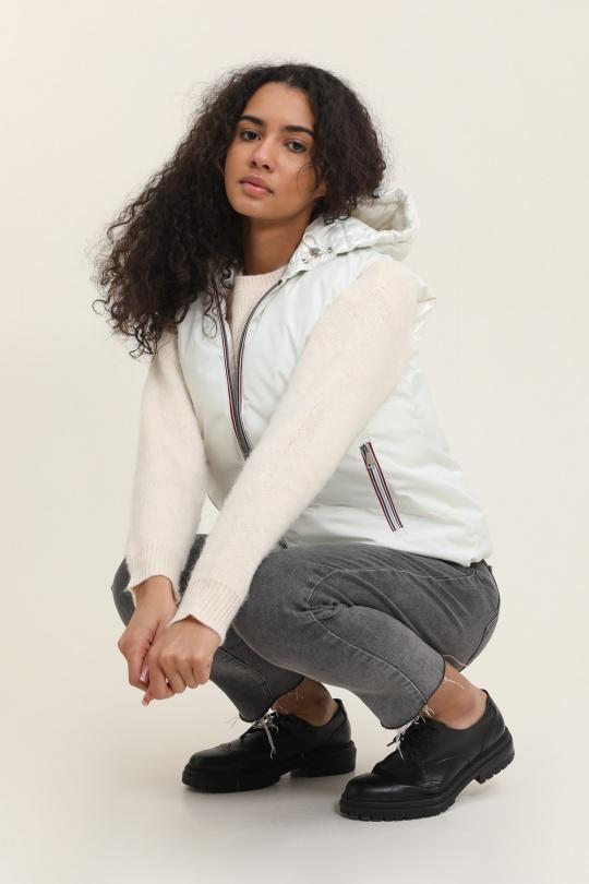 Doudounes Femme Argent Attrait Paris AT8520B Efashion Paris