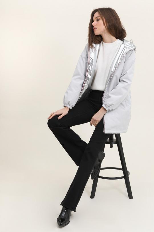 Parkas Femme Argent Attrait Paris AT8522B Efashion Paris