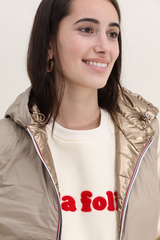Doudounes Femme Or Attrait Paris AT8519B Efashion Paris