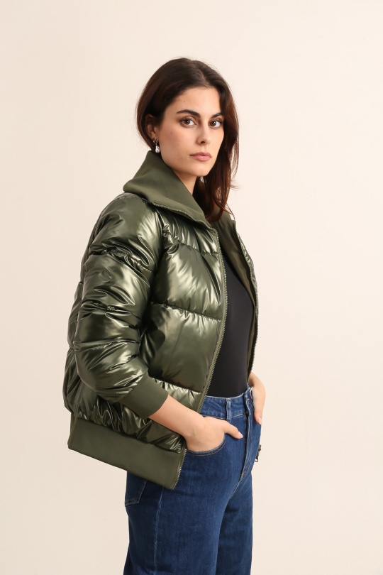 Doudounes Femme Kaki Attrait Paris AT8533B Efashion Paris