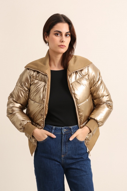 Doudounes Femme Kaki Attrait Paris AT8533B Efashion Paris