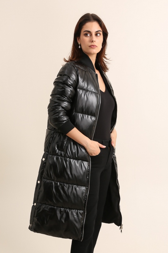 Doudounes Femme Noir Attrait Paris AT8532B Efashion Paris