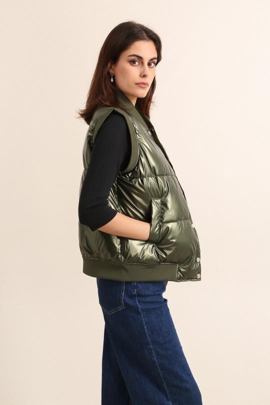 Doudounes Femme Kaki Attrait Paris AT8530B Efashion Paris