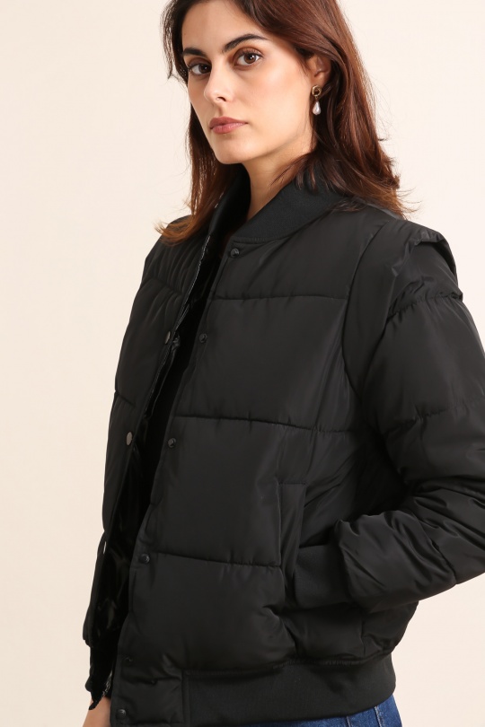 Doudounes Femme Noir Attrait Paris AT8531 Efashion Paris