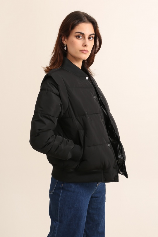 Doudounes Femme Noir Attrait Paris AT8531 Efashion Paris