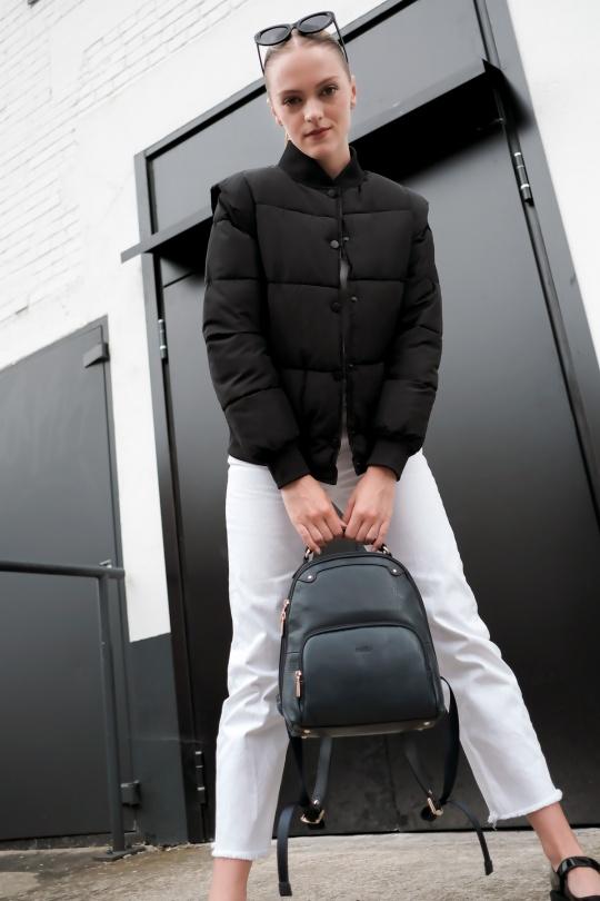 Doudounes Femme Noir Attrait Paris AT8531 Efashion Paris