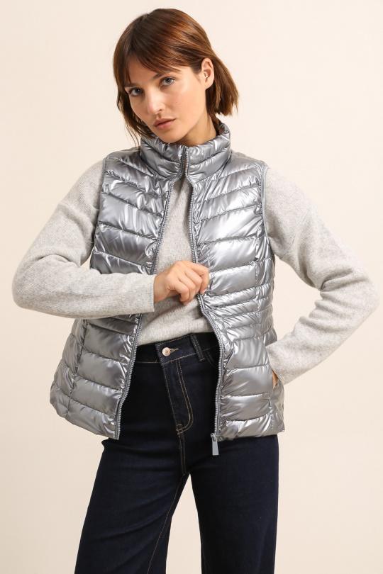 Doudounes Femme Argent Attrait Paris AT342B Efashion Paris