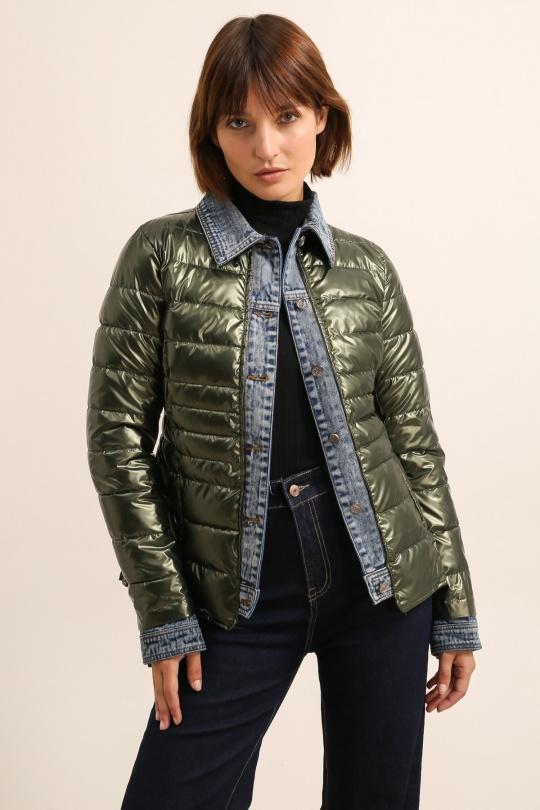 Doudounes Femme Noir Attrait Paris AT8288B Efashion Paris