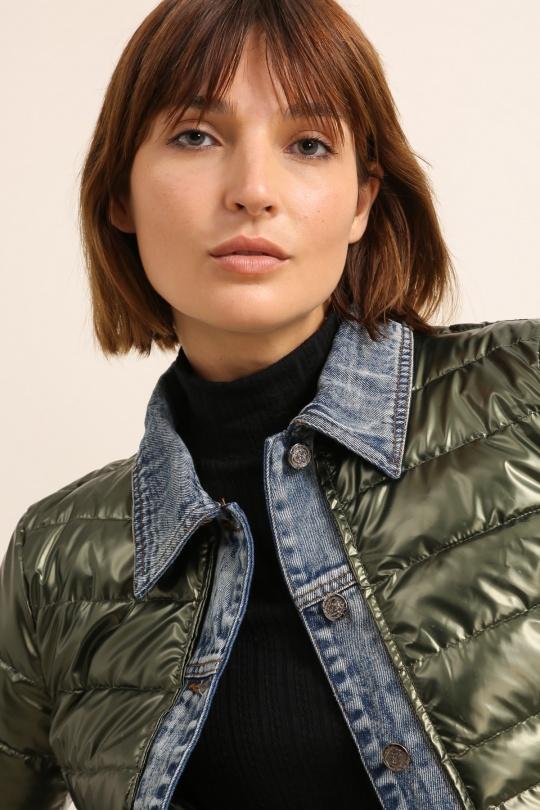 Doudounes Femme Noir Attrait Paris AT8288B Efashion Paris