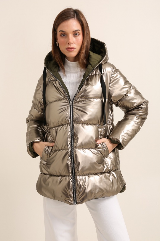 Doudounes Femme Noir Attrait Paris AT8535B Efashion Paris