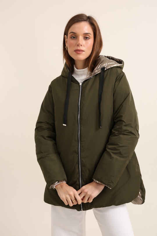 Doudounes Femme Noir Attrait Paris AT8535B Efashion Paris