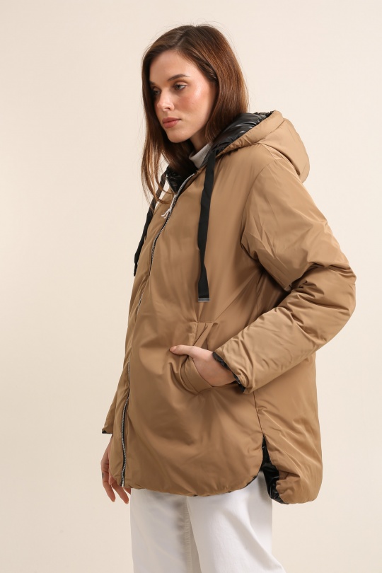 Doudounes Femme Noir Attrait Paris AT8535B Efashion Paris