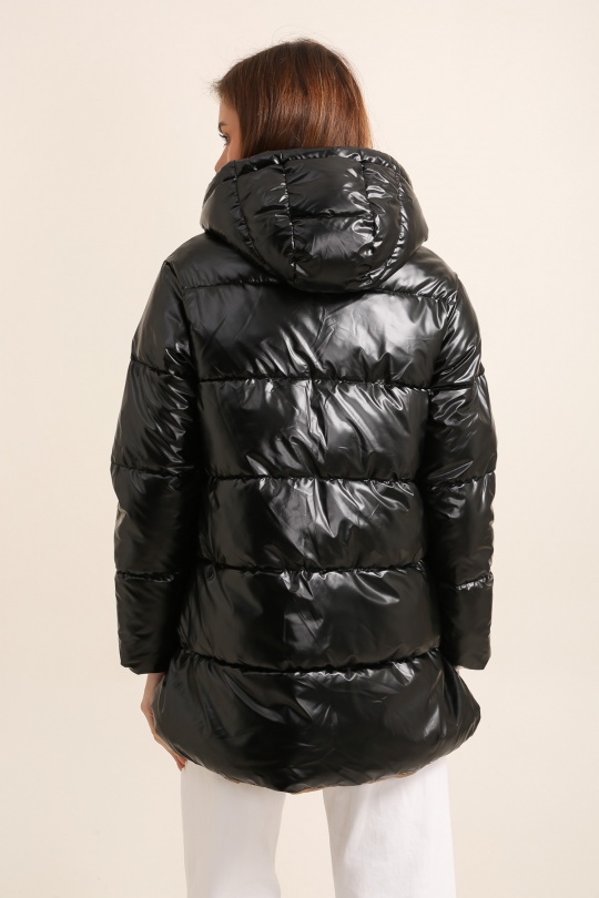 Doudounes Femme Noir Attrait Paris AT8535B Efashion Paris