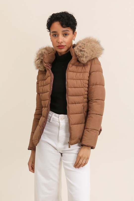 Doudounes Femme Caramel Attrait Paris AT8232 Efashion Paris