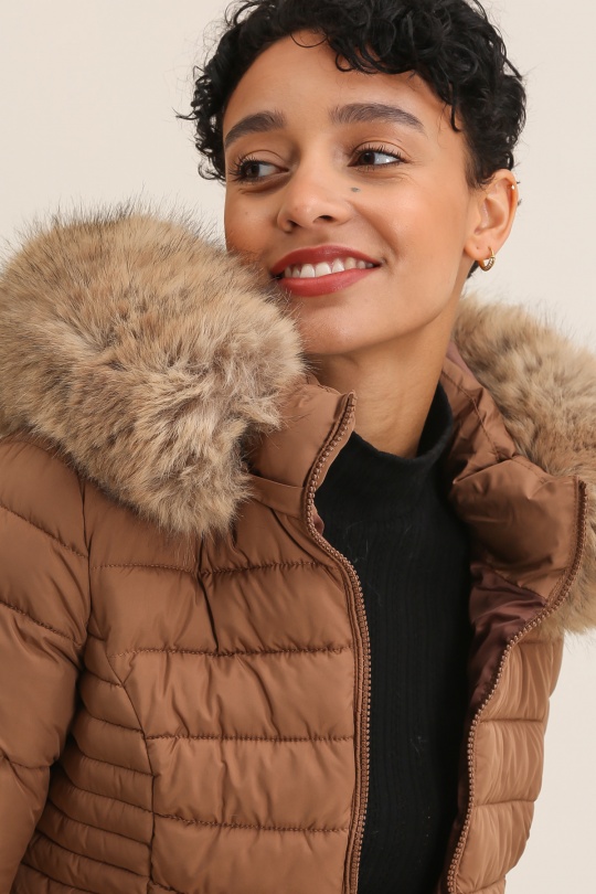 Doudounes Femme Caramel Attrait Paris AT8232 Efashion Paris