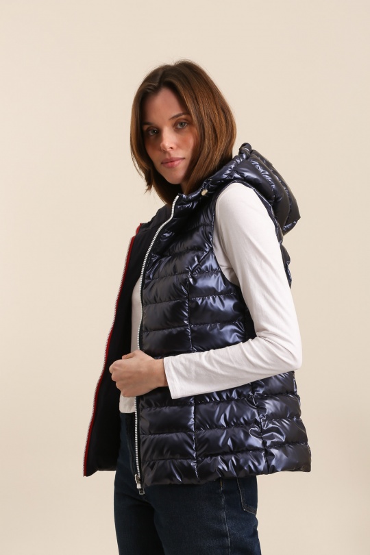 Doudounes Femme Bleu marine Attrait Paris AT8572B Efashion Paris