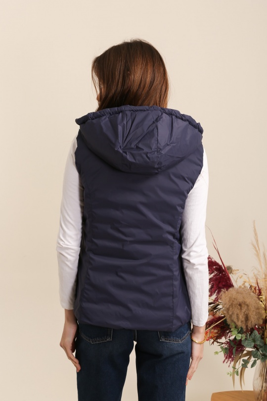 Doudounes Femme Bleu marine Attrait Paris AT8572B Efashion Paris