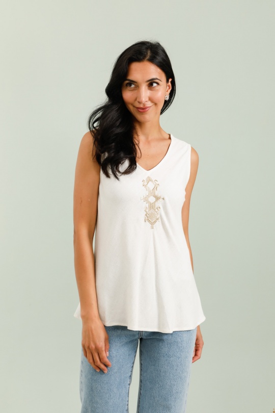 Tops Women Beige Attrait Paris S2052 Efashion Paris