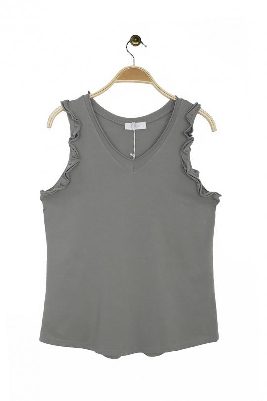 Débardeurs Femme Taupe Attrait Paris 6236 Efashion Paris