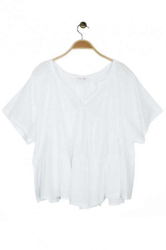 Tops Femme Blanc Attrait Paris 6214 Efashion Paris