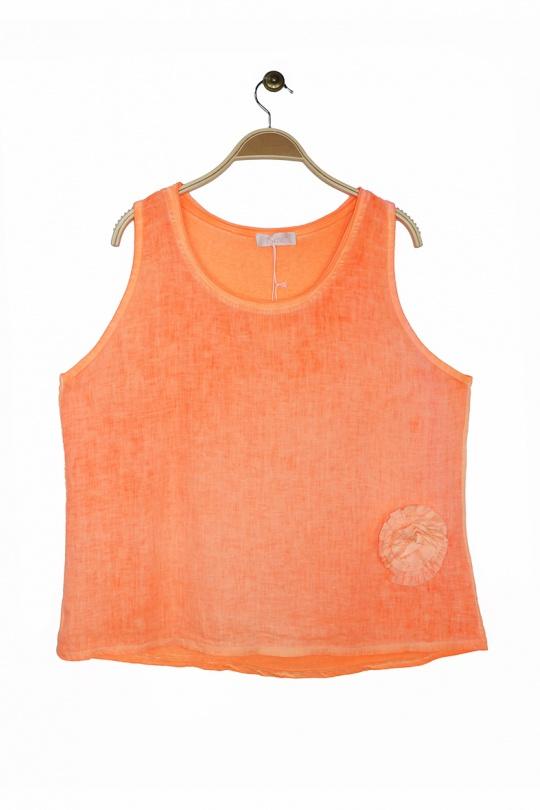 Débardeurs Femme Orange Attrait Paris 6183 Efashion Paris