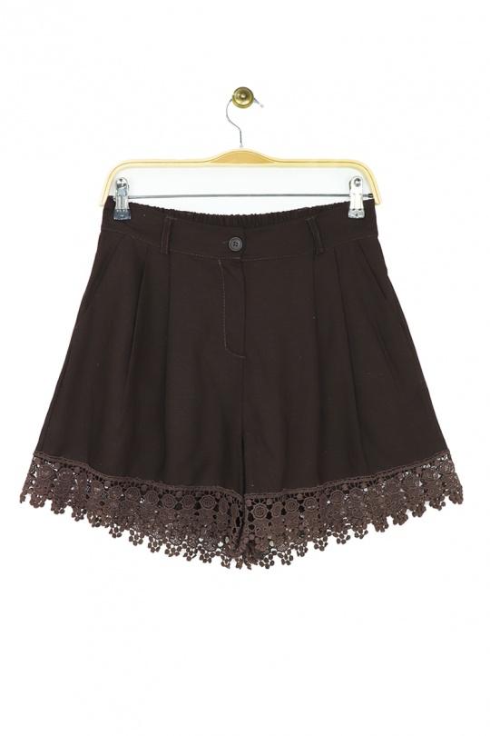 Shorts Mujer Chocolate Attrait Paris V16832 Efashion Paris