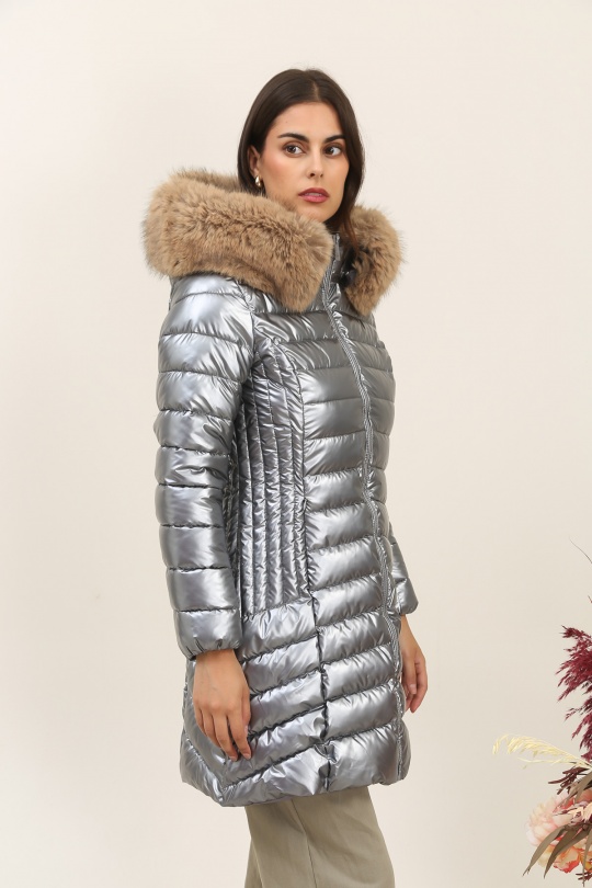 Doudounes Femme Bleu jean Attrait Paris AT8258B Efashion Paris