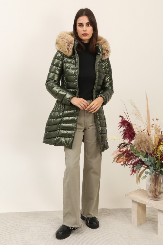 Doudounes Femme Bleu jean Attrait Paris AT8258B Efashion Paris