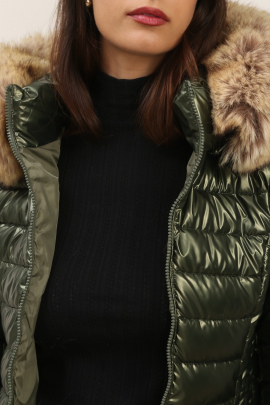 Doudounes Femme Bleu jean Attrait Paris AT8258B Efashion Paris