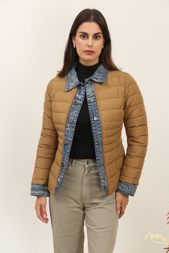 Doudounes Femme Jaune clair Attrait Paris AT8288 Efashion Paris