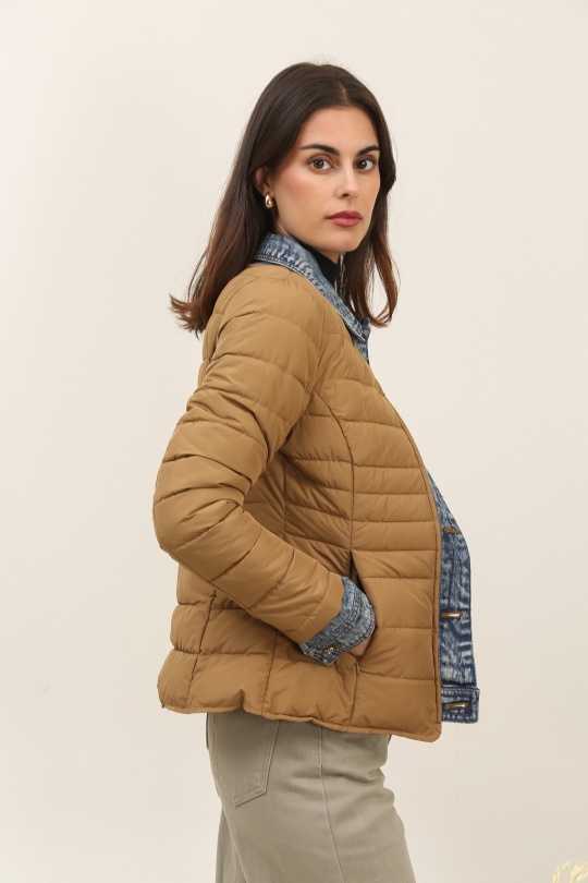 Doudounes Femme Jaune clair Attrait Paris AT8288 Efashion Paris