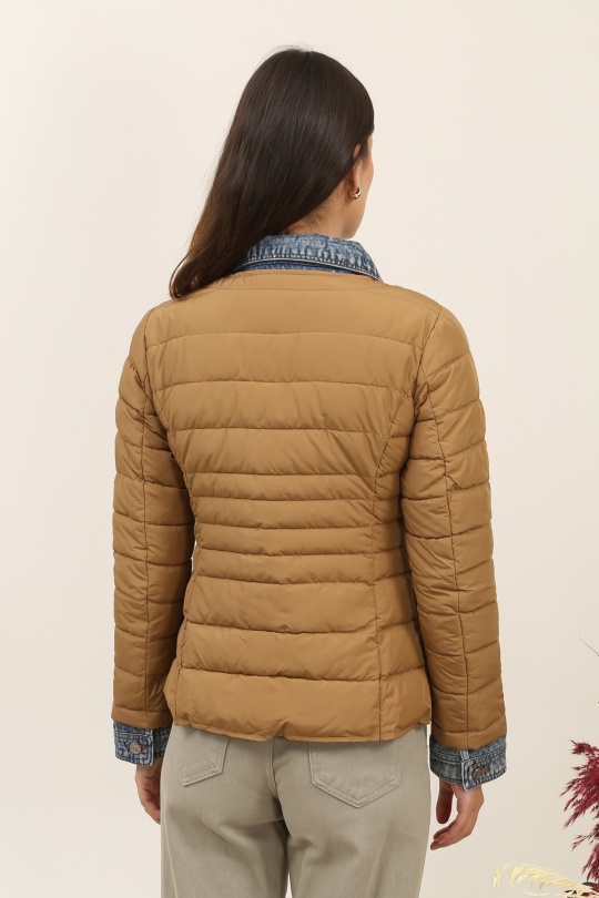 Doudounes Femme Jaune clair Attrait Paris AT8288 Efashion Paris