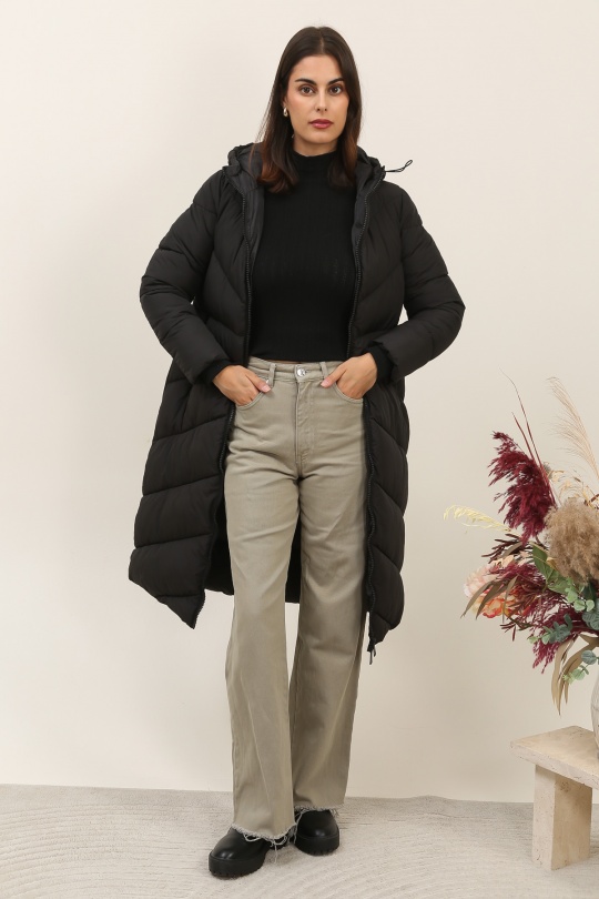 Doudounes Femme Noir Attrait Paris AT8557 Efashion Paris