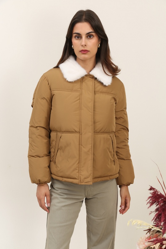 Doudounes Femme Kaki Attrait Paris AT8576 Efashion Paris