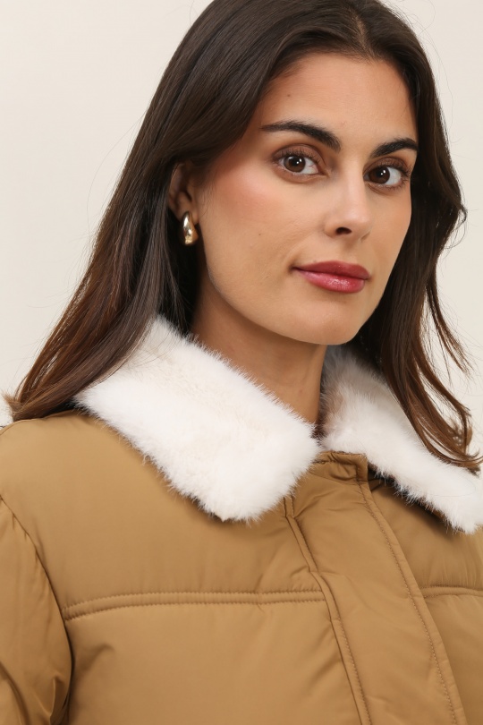 Doudounes Femme Kaki Attrait Paris AT8576 Efashion Paris