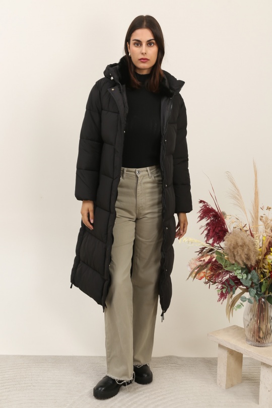 Doudounes Femme Noir Attrait Paris AT8578 Efashion Paris