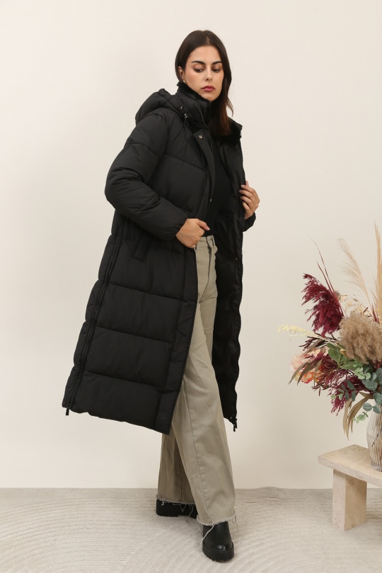 Doudounes Femme Noir Attrait Paris AT8578 Efashion Paris